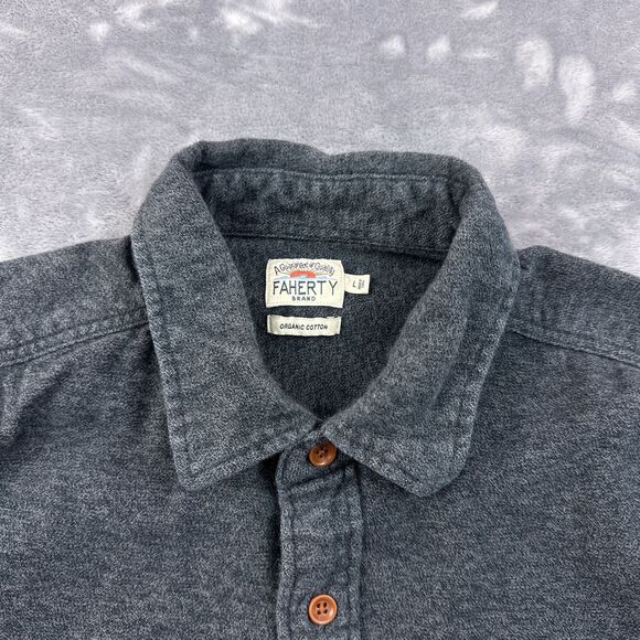 Men's Gray/Blue Faherty Flannel - Picture 3 of 10